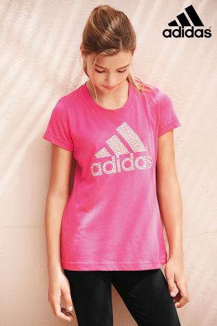 Pink adidas Logo T-Shirt